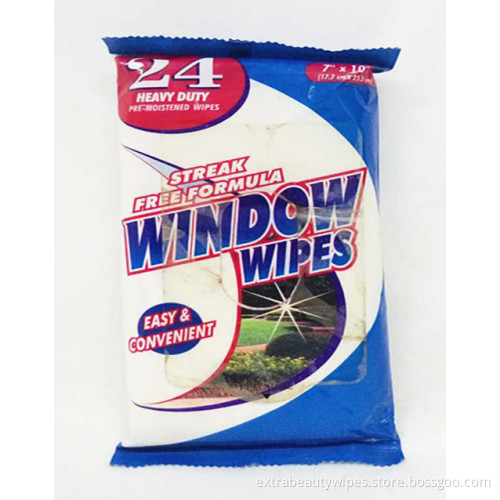 Lingettes humides pour produits de nettoyage de meubles et de fenêtres